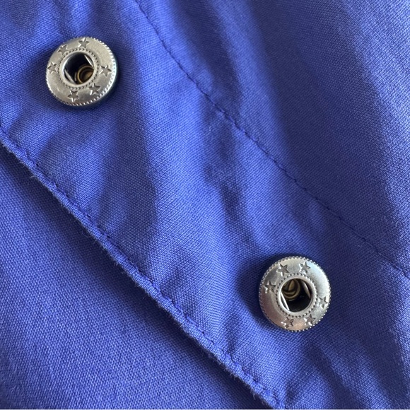 2B BEBE Purple Black Victorian Corset Lace Long Sleeve Shirt Asymmetric Button - Picture 9 of 11